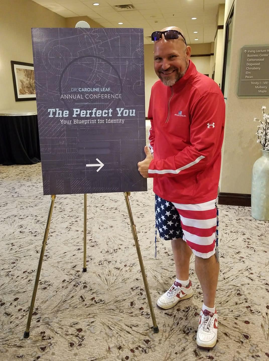 Kevin ROCK Reiss at a professional conference